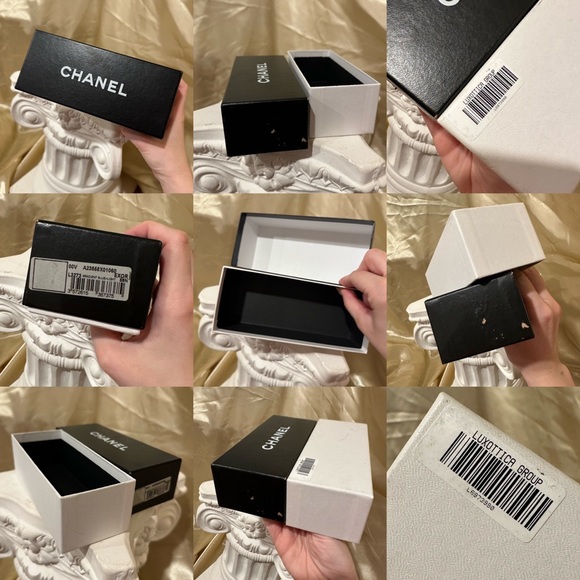 Chanel 4099 Rimless CC Vintage Y2K Sunglasses in Grey Blue Hue - Picture 16 of 16